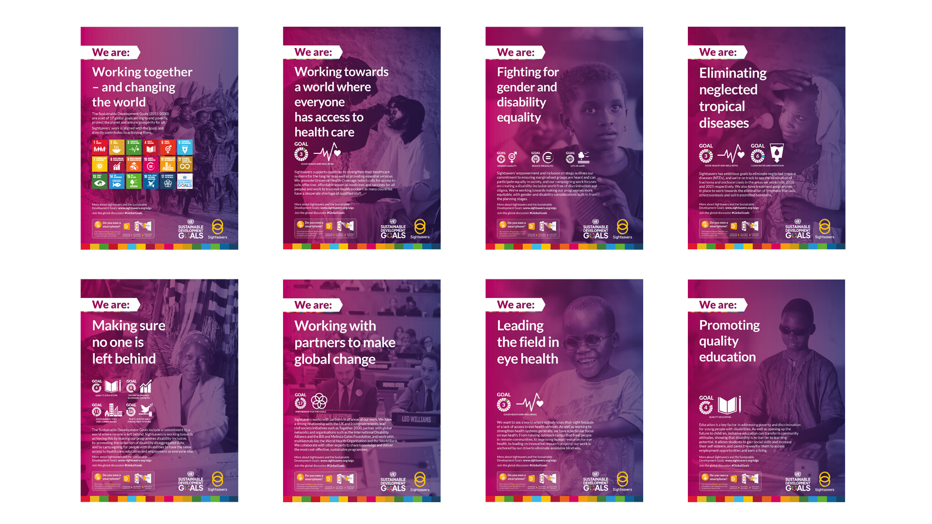 8 posters for the campaign