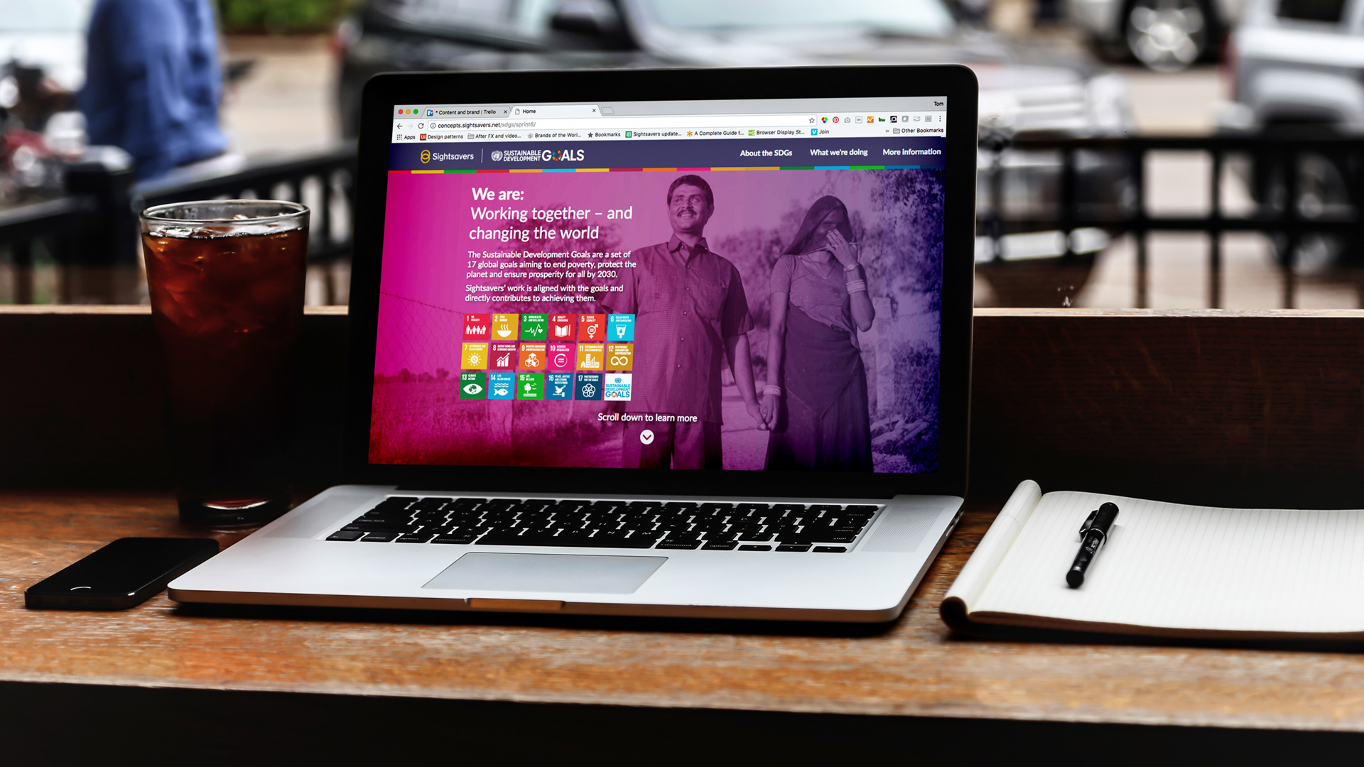 Image showing a laptop with the campaign website