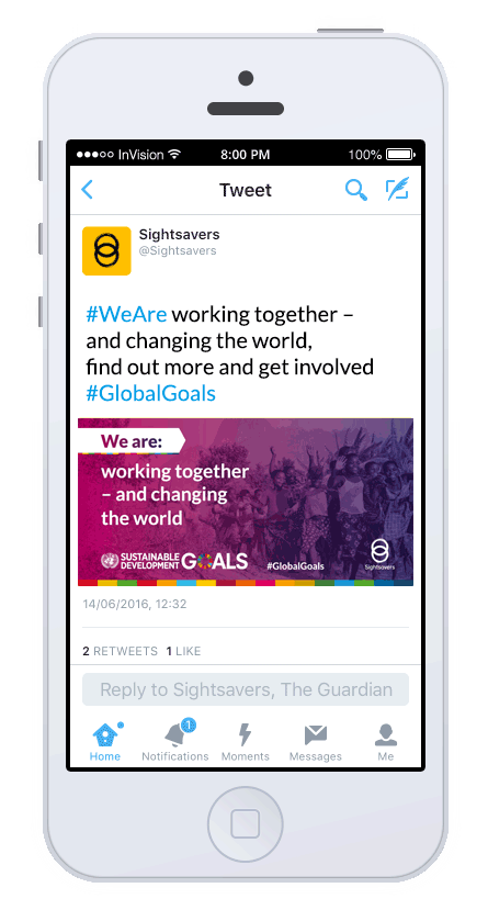 iphone mockup showing social media graphics