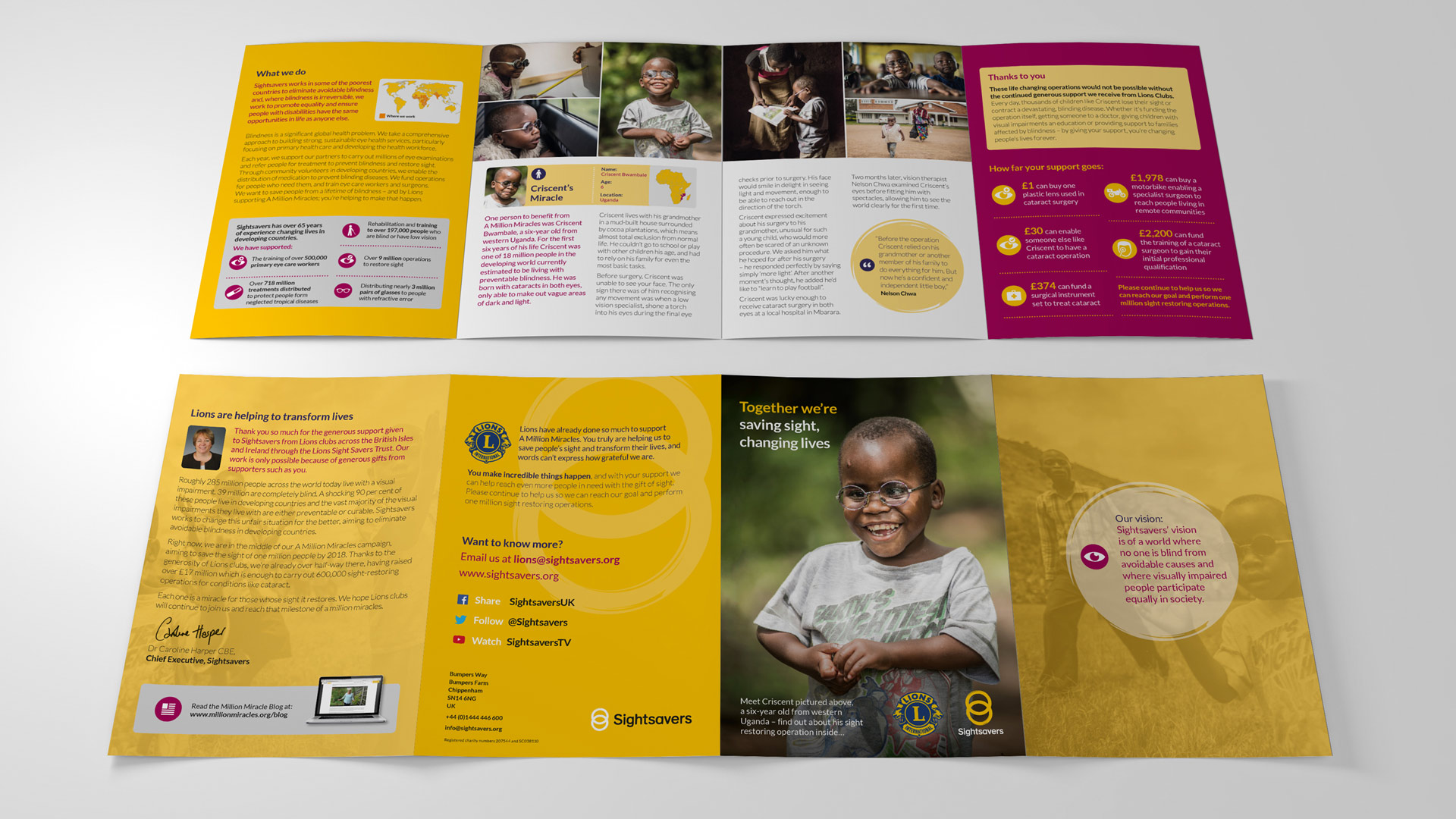 Image of a 8-page roll-fold leaflet 