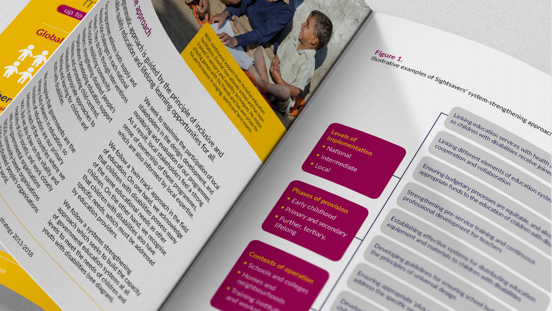 Image of a policy report close up shot